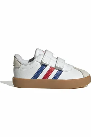 adidas Kids VL Court 3.0 Trainers in Leather with Touch 
