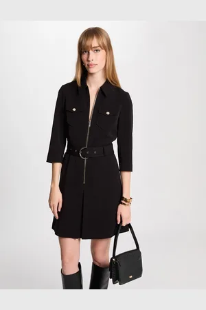 Morgan Zipped Fitted Mini Dress