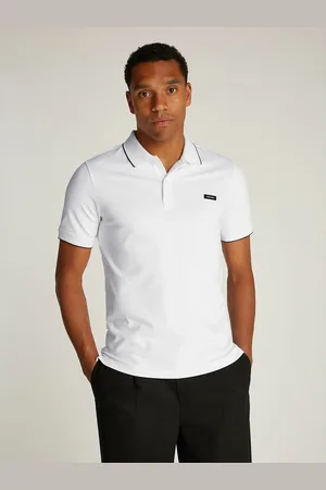 Calvin Klein Slim Fit Polo Shirt in Stretch Cotton Pique