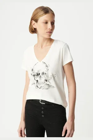 IKKS Printed V-Neck T-Shirt, Short Sleeves