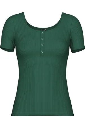 Pieces® Organic Cotton Buttoned T-Shirt
