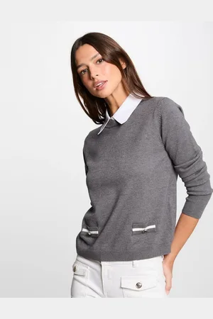 Morgan Jumper with Shirt Collar