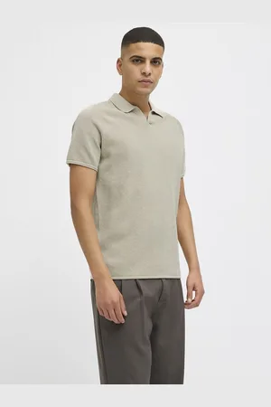 JACK & JONES Buttonless Knit Polo Shirt