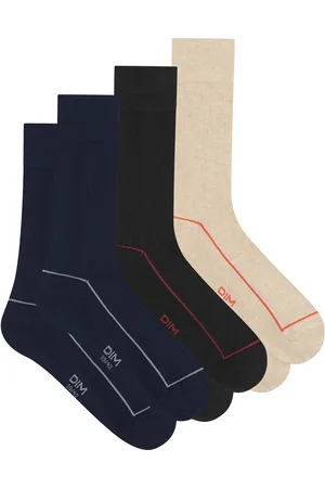 Dim Pack of 3 Pairs of La Mode Côtelée Crew Socks