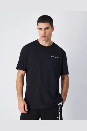 Champion Small Logo Print T-Shirt with Short Sleeves