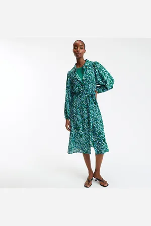 La Redoute Printed Maxi Dress with Balloon Sleeves