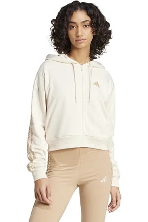 adidas Zip-Up Hoodie with Animal Print, 3-Stripes