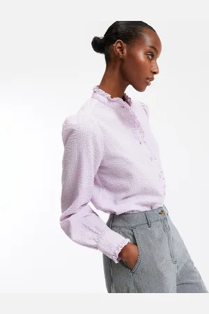 La Redoute Cotton Victorian Collar Shirt with Long Sleeves