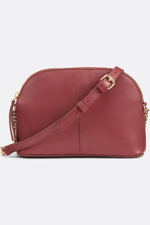 La Redoute Half-Moon Bag in Smooth Leather