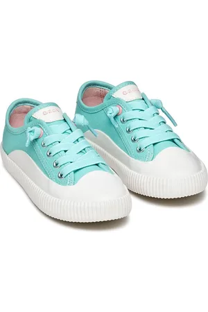 Geox Kids Tippeste Canvas Breathable Trainers