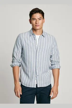 Pepe Jeans Striped Linen/Cotton Shirt