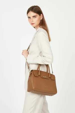 Lancaster Handbag with Flap and Clasp, m Milano Cosmos