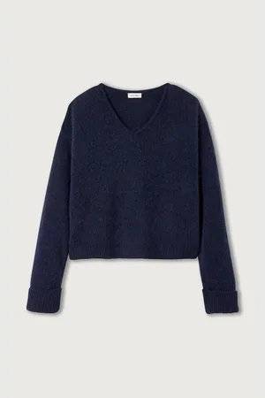 American Vintage East Loose-Fit Jumper with V-Neck