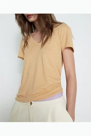 American Vintage Jacksonville V-Neck T-Shirt with Short Sleeves