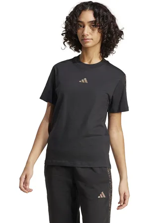 adidas Animal Print T-Shirt, 3-Stripes