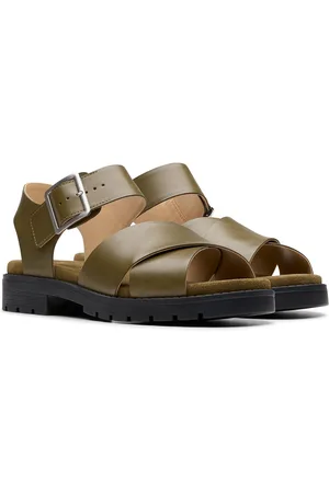Clarks Orinocco Cross Leather Sandals