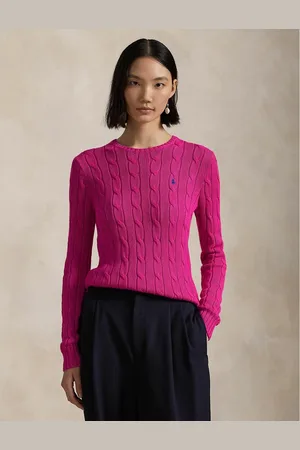Ralph Lauren Julianna Crew Neck Jumper in Cable Knit