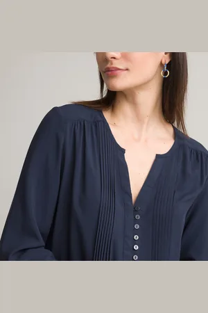 ANNE WEYBURN Voile Long Sleeve Tunic