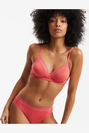 La Redoute Vikie Moulded Triangle Bra in Microfibre