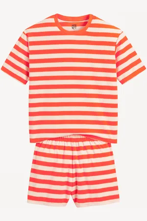 La Redoute Striped Towelling Short Pyjamas