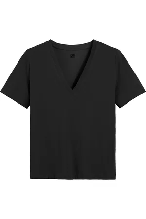 La Redoute Loose Fit V-Neck T-Shirt with Short Sleeves