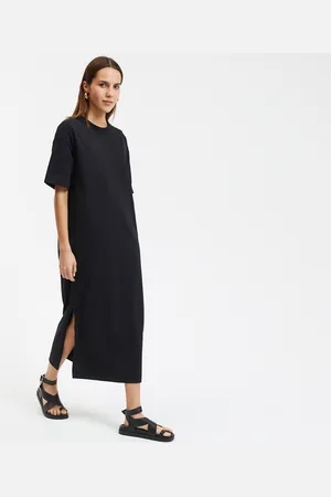 La Redoute Jersey Maxi Dress with Buttoned Shoulder
