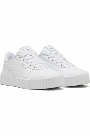 PUMA Kids Carina 3.0 Holo 2.0 Trainers in Leather