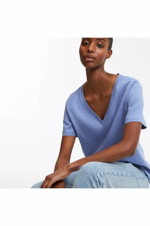 La Redoute Loose Fit V-Neck T-Shirt with Short Sleeves