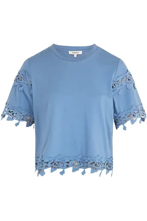 Morgan Short Sleeve T-Shirt with Guipure Detail