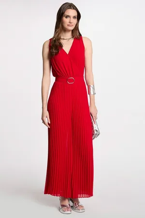 Morgan Pleated Wide Leg Jumpsuit