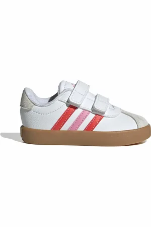adidas Kids VL Court 3.0 Trainers in Leather with Touch 