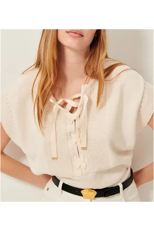 Sessun Odyssee Sleeveless Jumper in Loose Fit with Ties