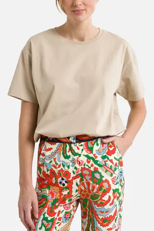 American Vintage Fizvalley Crew Neck T-Shirt with Short Sleeves