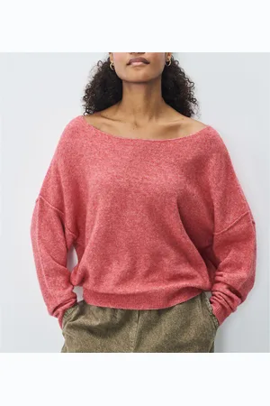 American Vintage Damsville Boat Neck Jumper in Chunky Knit