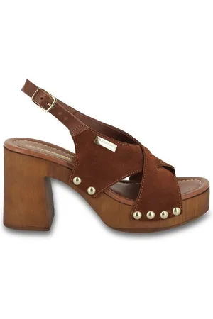 Les Tropéziennes par M Belarbi Penn Suede Heeled Clogs