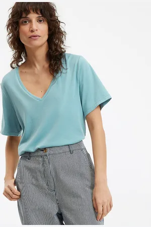 La Redoute V-Neck T-Shirt with Short Sleeves