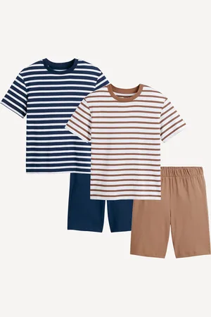 La Redoute Pack of 2 Short Pyjamas in Striped Cotton