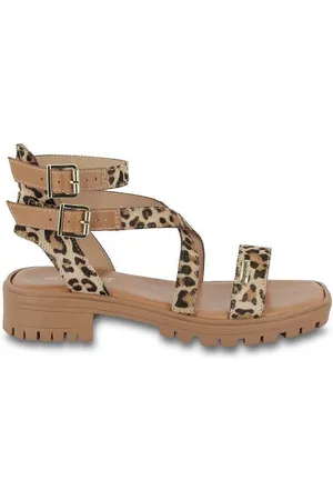 Les Tropéziennes par M Belarbi Hursulapo Leather Sandals with Small Heel