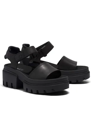 Timberland Everleigh Leather Sandals with Ankle Strap