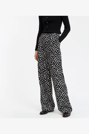La Redoute Wide Leg Trousers in with High Waist