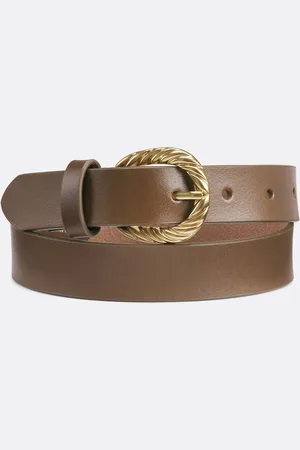 La Redoute Leather Belt with Decorative Buckle