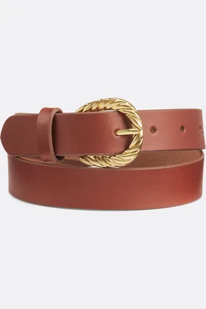 La Redoute Leather Belt with Decorative Buckle