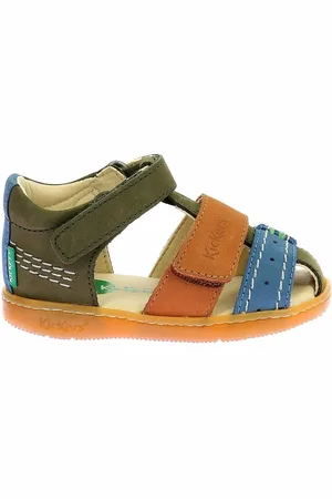 Kickers Kids Kick Bazar Closed Sandals in Leather