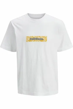 JACK & JONES Logo Print T-Shirt with Crew Neck