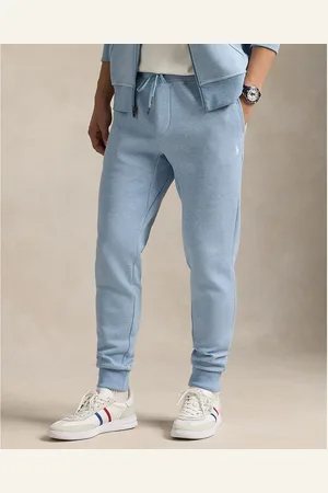 Ralph Lauren Pony Player Fitted Joggers with Embroidered Logo in Cotton Mix