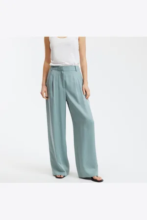 La Redoute Lyocell Wide Leg Trousers with Pleat Front
