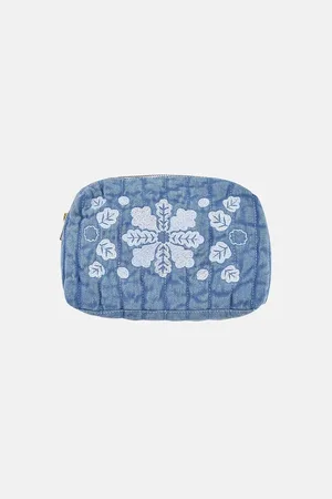 Louise Misha Teiki L Wash Bag in Floral Print Canvas