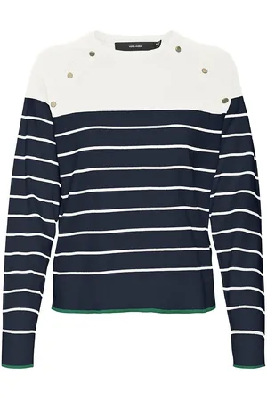 VERO MODA Striped Button Detail Jumper