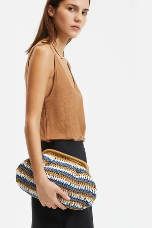 La Redoute Paper Fibre Shoulder Bag with Strap