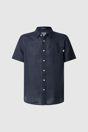 Pepe Jeans Linen Regular Fit Shirt with Short Sleeves